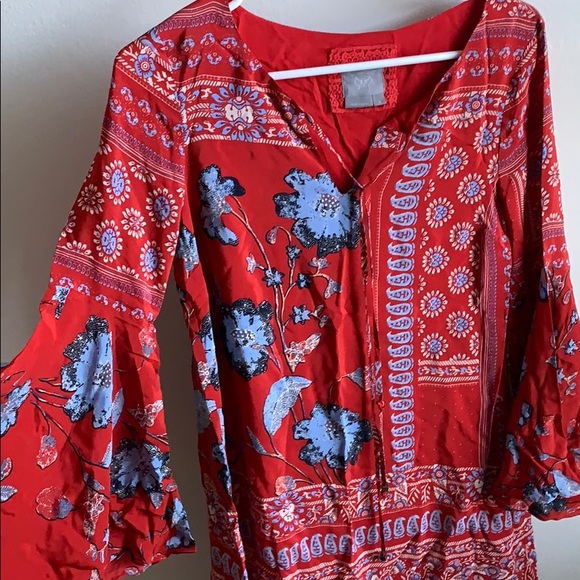 Anthropologie  vanessa Virginia silk dress - Picture 4 of 7